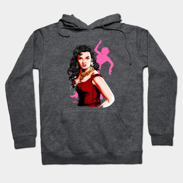 Jane Russell - An illustration by Paul Cemmick Hoodie by PLAYDIGITAL2020